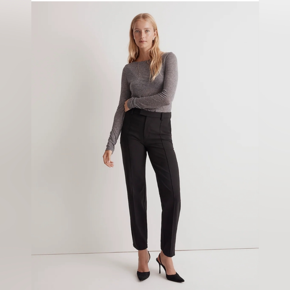 COPY - NWT Madewell The Petite Fairbanks Pant, 2P in True Black